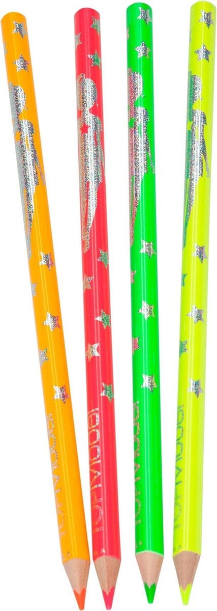 Depesche - TOPModel neon kleurpotloden - 4 stuks