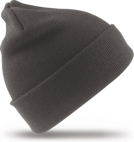 Heren/dames Beanie Wintermuts - donkergrijs - 100% acryl wol - warme mutsen - Dubbel dikke stof