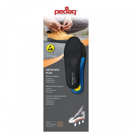 Pedag Antistatic Plus | Inlegzolen | ESD | Ondersteuning | Voorkomt vermoeidheid | Maat 36 t/m 42