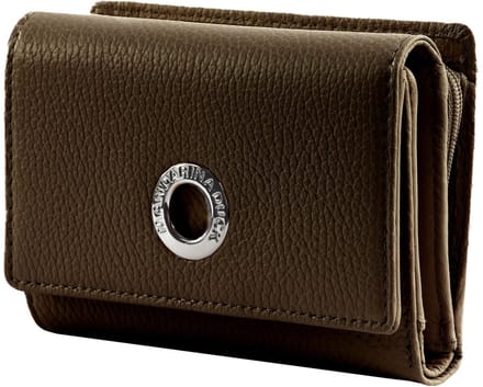 MANDARINA DUCK portemonnee Mellow Leather Wallet with Flap Espresso donkerbruin