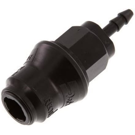 POM DN 5 Koppeling Snelkoppeling 4 mm Slangpilaar