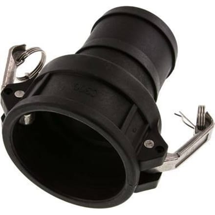 Camlock DN 75 (3'') Koppeling Polypropyleen met slangpilaar (75 mm) Type C MIL-C-27487