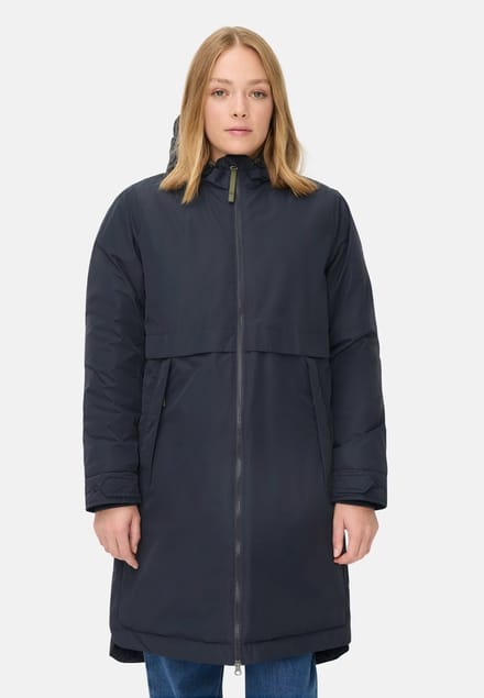 camel active Winterparka met capuchon - Maat womenswear-48 - Donkerblauw