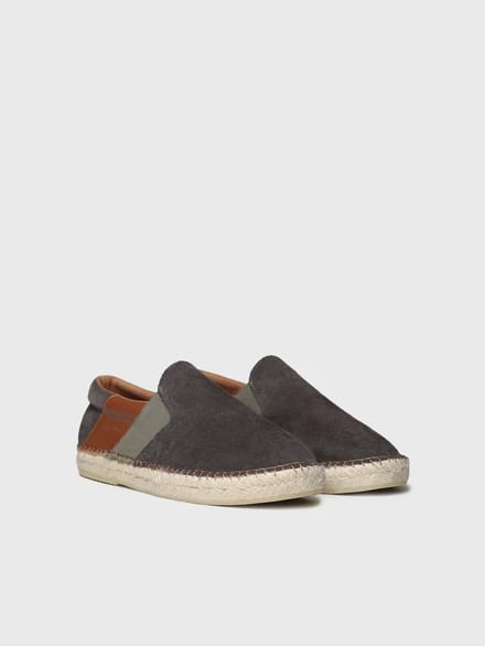 Suède espadrilles voor heren met elastiek | MARCEL