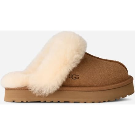 UGG® Disquette for Kids in Brown, Size 13K, Suede/Polyester/Wool