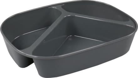 Circ Schaal - menuschaal - reusable - pP - rechthoekig - 880ml - 236x181x47mm - grijs - 48 stuks