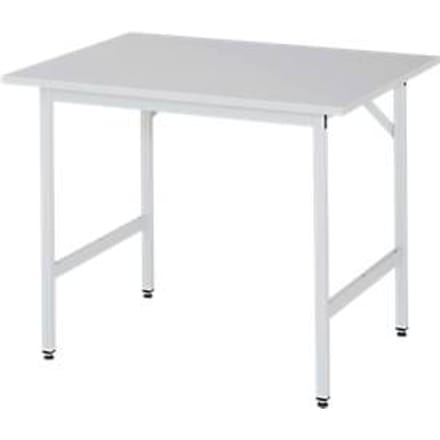 RAU werktafel, melamine blad, 1000 x 800 x 800-850 mm