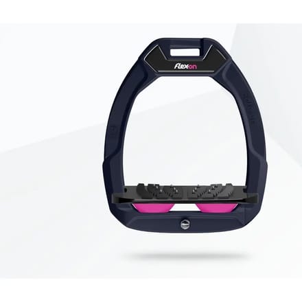 Veiligheidspaardrijriemen Ingelend Ultra Grip Bordeaux/Grijs/Roze Flex-On Safe-On