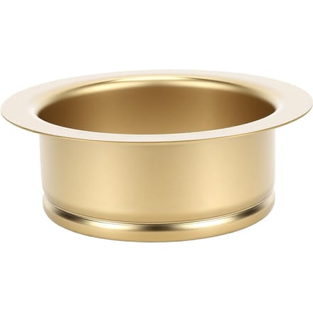 Keukenafvoer Flens Goud Geborsteld Roestvrij Staal Afvalverwerker Flens met Pakking voor 114mm Spoelbakopening beige