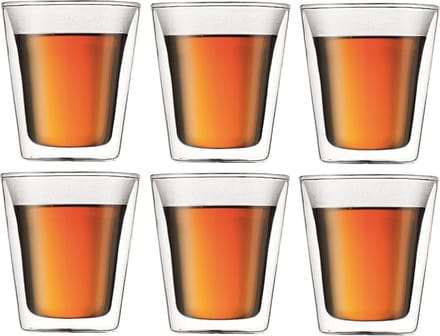 Bodum Canteen dubbelwandige glazen set - 6 stuks, 0,2L