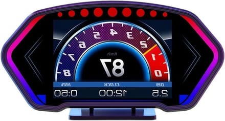 Auto Head Up Display - Digitale Tachometer Kilometerteller - Rijgegevens Weergeven - Dubbele OBD2 GPS Modus - 6 Inch Scherm