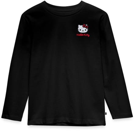 Hello Kitty Geborduurd Portret Premium T-Shirt Kinderen
