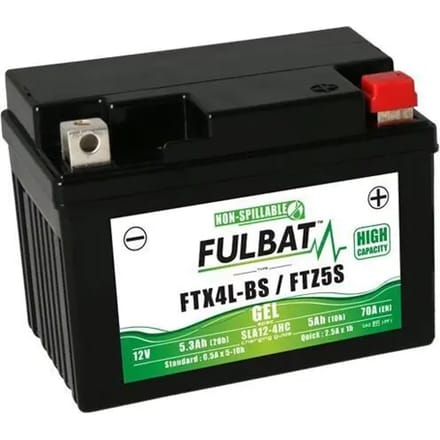 Batterij Fulbat FTX4L-BS / FTZ5S Gel HTE