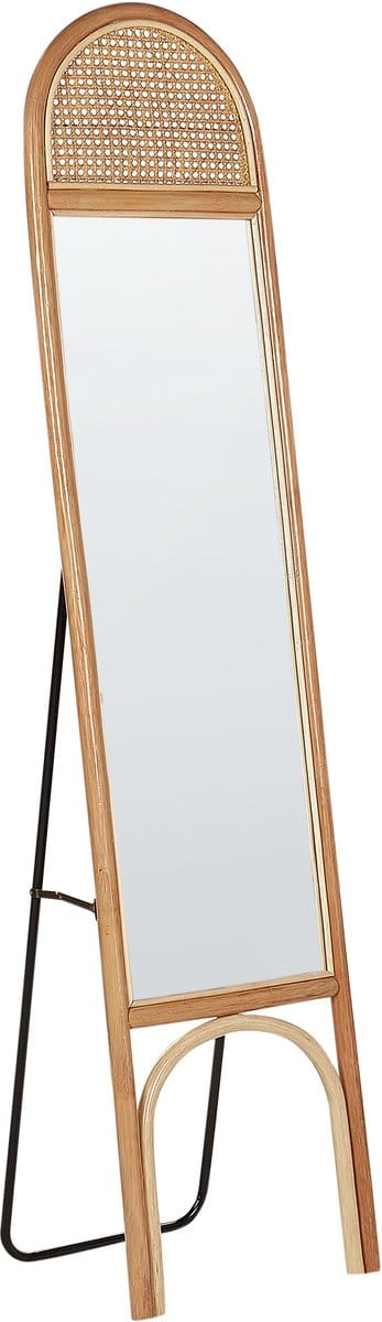 BRUSSEY - Staande spiegel - Naturel - Rotan