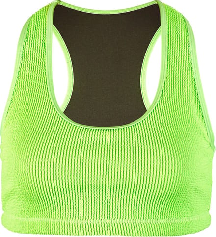 BECO crinkle bikini topje - neon groen - maat 36