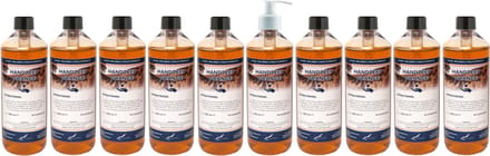 Handzeep Orange 500 ml - set van 10 stuks - met gratis pomp - Voordeelverpakking