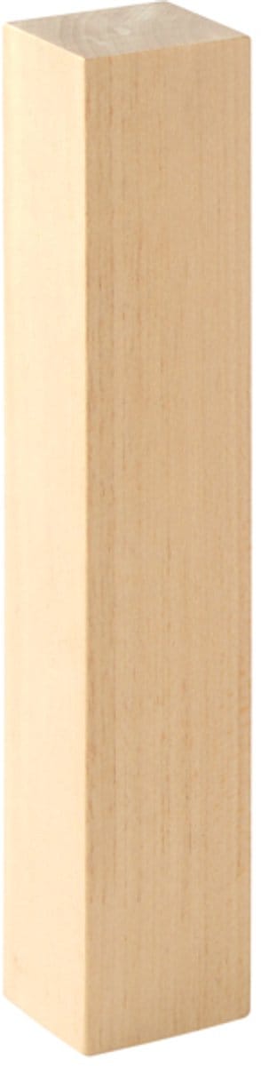 Eduplay houten knutselstaaf - vierkant lindehout bouwsteen.