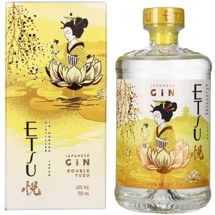 Etsu Gin DOUBLE YUZU Limited Edition 43% Vol. 0,7l in geschenkverpakking