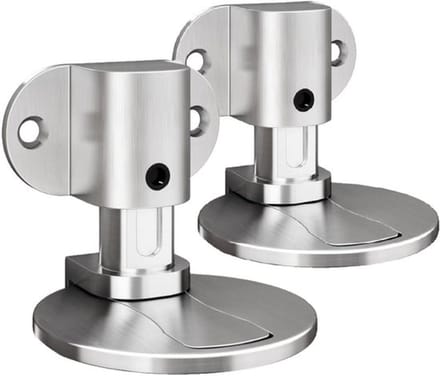Deurstopper Verstelbaar - Magnetische Deurstopper - Deurstoppers voor Binnen - Onzichtbare Deurstopper - Vloerbeugel - Roestvrij Staal - Deurbuffer