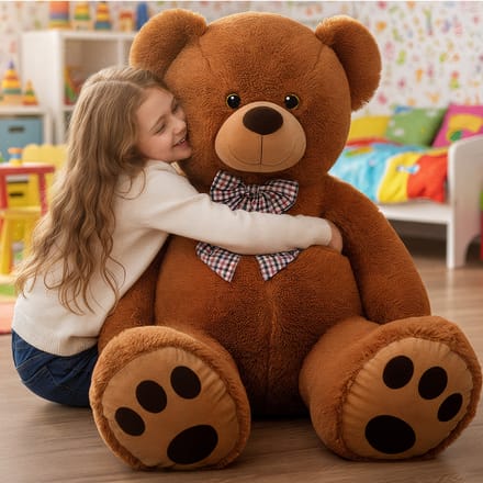 Monzana Knuffelbeer XXL – 150cm Staand Pluch - Bruin