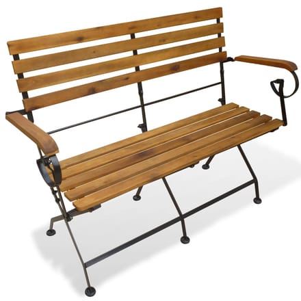 vidaXL - Tuinbank - inklapbaar - 112 - cm - massief - acaciahout