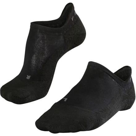 FALKE GO2 Invisible medium padding katoen functioneel materiaal golfsokken dames zwart - maat 35-36