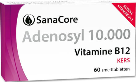 SanaCore Adenosyl 10.000 - Actieve Vitamine B12 - 60 zuigtabletten - Adenosylcobalamine