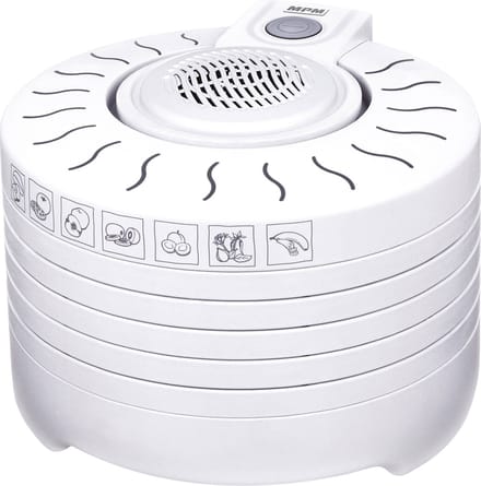 MPM - Voedseldroger - Elektrische Dehydrator - 5 Laags - BPA-vrij - 250 W - Wit