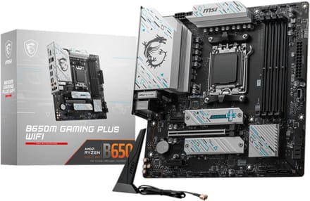MSI B650M GAMING PLUS WIFI - Moederbord - Micro-ATX - Socket AM5 - AMD B650 - DDR5 - Realtek ALC897 - Realtek 2.5G LAN