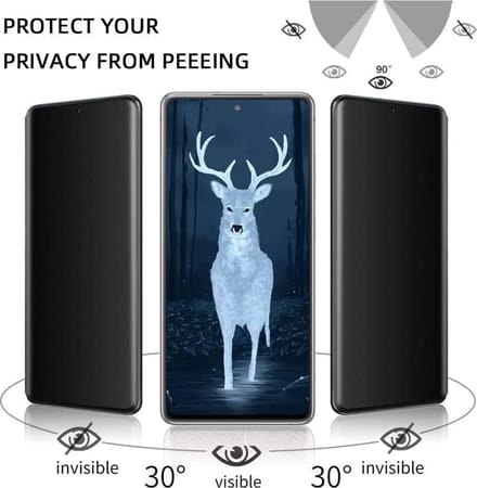 Screenprotector Geschikt voor Samsung Galaxy S21 Plus Screenprotector Anti Spy tempered glass - Galaxy S21 Plus Privacy Screenprotector