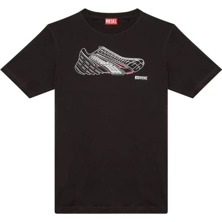 Diesel Just T-shirt Met Korte Mouwen Zwart S Man