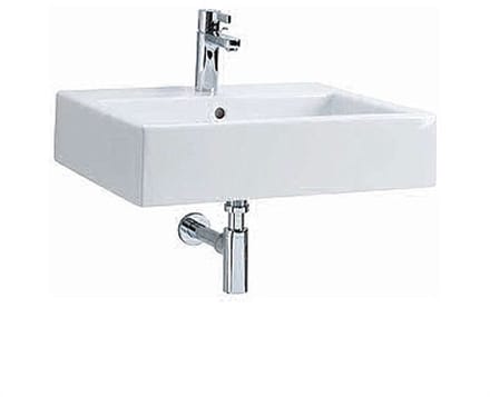 Kolo Twins - Wastafel, 60x46 cm, met 1 kraangat, wit L51160000