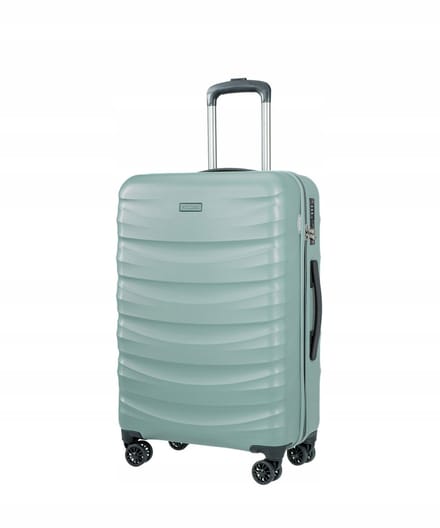 Puccini Valencia Middelgrote Koffer Groen - Polycarbonaat, 65cm