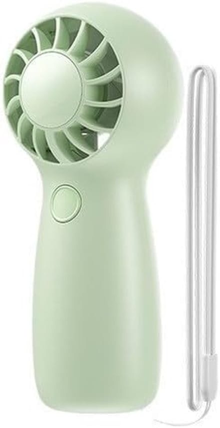 Draagbare Mini Ventilator - Handventilator Koeler - Directe Koeling - Halfgeleider Koelplaat - 125 x 55 x 4 cm - Groen