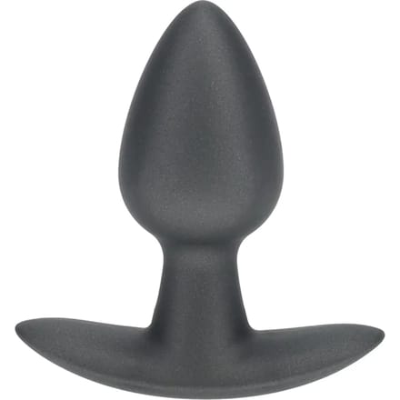Ouch! Gladde Siliconen Buttplug 2.7 cm - Gunmetal