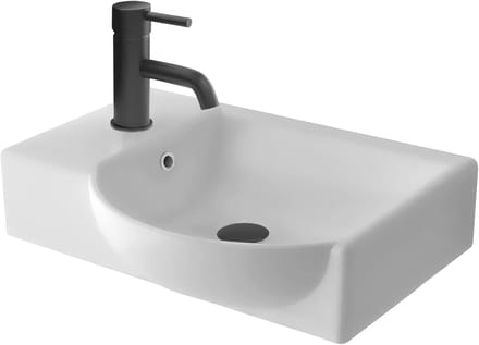 Kleine Wastafel - Compacte Wasbak - Gastentoilet - Keramiek - 45x32x15 cm - Wit