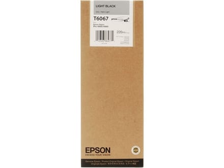 Epson T6067 inktcartridge licht zwart hoge capaciteit (origineel)