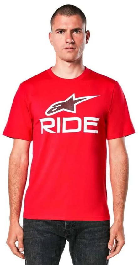 Alpinestars Ride 4.0 T-shirt Met Korte Mouwen Rood M Man