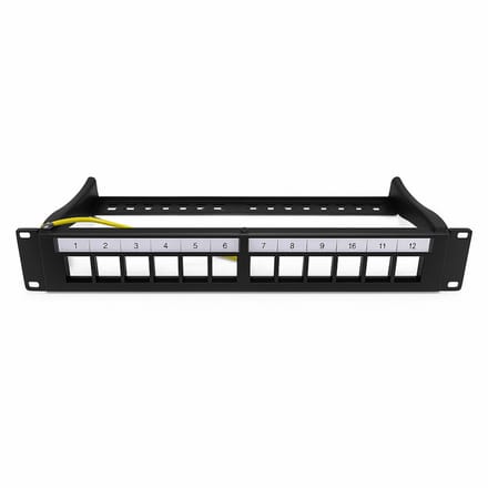 DSIT 10 inch STP patchpaneel voor keystones - 12 poorts