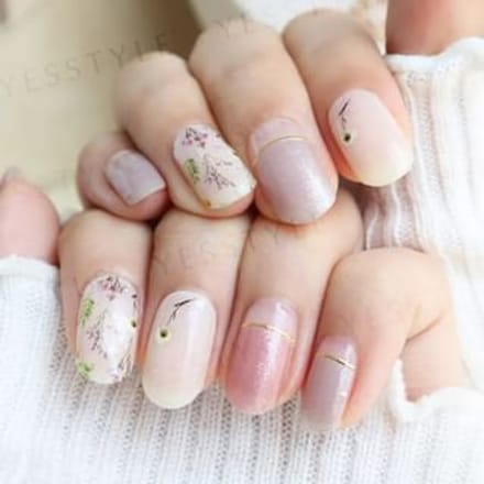 Lunacaca - Memory Flower Shop Nail Art Stickers 24 pcs
