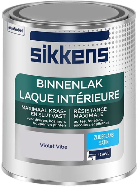 Sikkens - Binnenlak Zijdeglans - Violet Vibe - Mengverf - 750 Ml