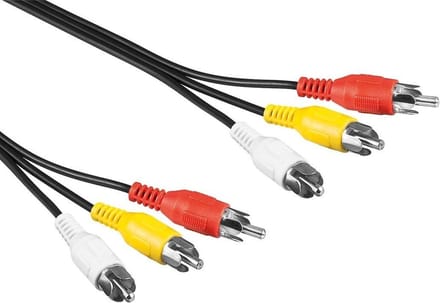Pro Composite audio/video Connector cable 3x RCA