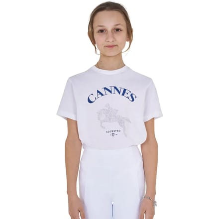 Katoenen meisjes-T-shirt Equestro Cannes