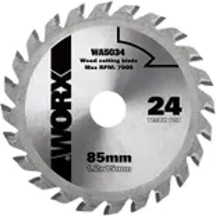 Worx Cirkelzaagblad Hout Wa5034 - 85mm - 24t - Hardmetaal