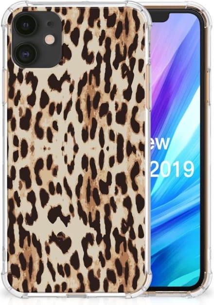 Back Cover voor Apple iPhone 11 Case Anti-shock Leopard