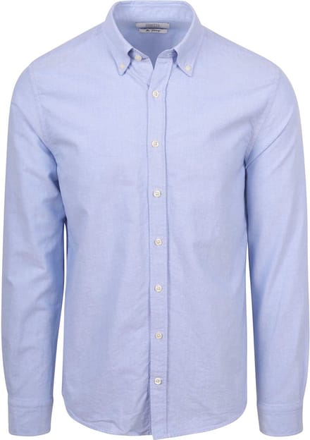 King Essentials The Tommy Oxford Overhemd Lichtblauw - Maat S - Heren