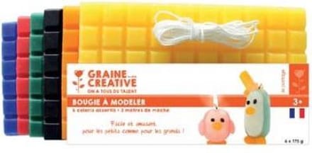 Kaarswas | Maak je eigen Kaarsen Pakket - 6x 175 gr multikleuren