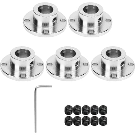 5 Pièces Raccord d'Accouplement Rigide Modèle Guide Accouplement Accessoire Bricolage Moteurs RC Axes d'Arbre Raccords 11mm white