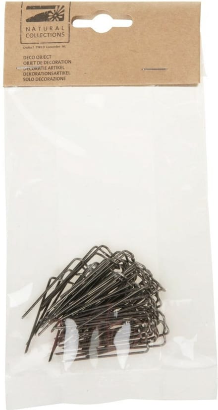 Dijk Natural Collections Steekkrammen klemmen - 50x - 1.5 x 4 cm - patentkrammen