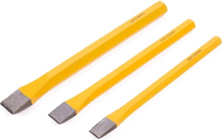 Hofftech 3-delige beitelset - Chroom-vanadium - 10, 12 en 16 mm - Duurzaam en veelzijdig
